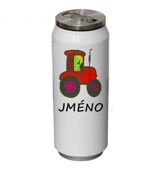 Termoplechovka "Traktor červený"