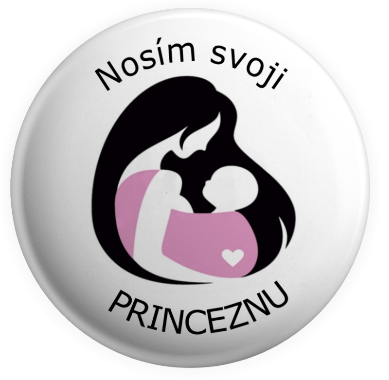 Placka „Nosím svoji princeznu" různé barvy