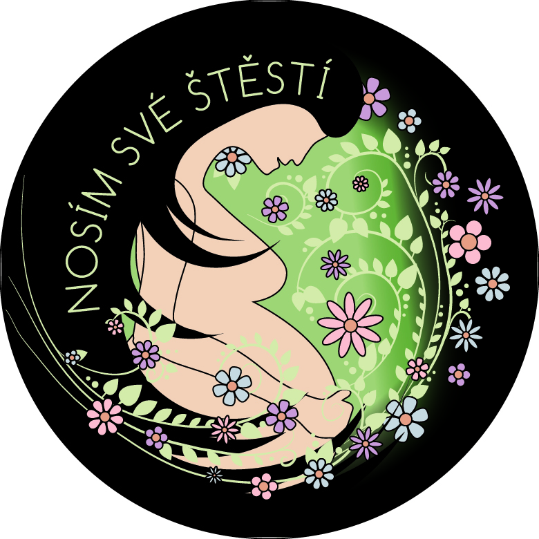 těhotenská „Nosím své štěstí" tmavá