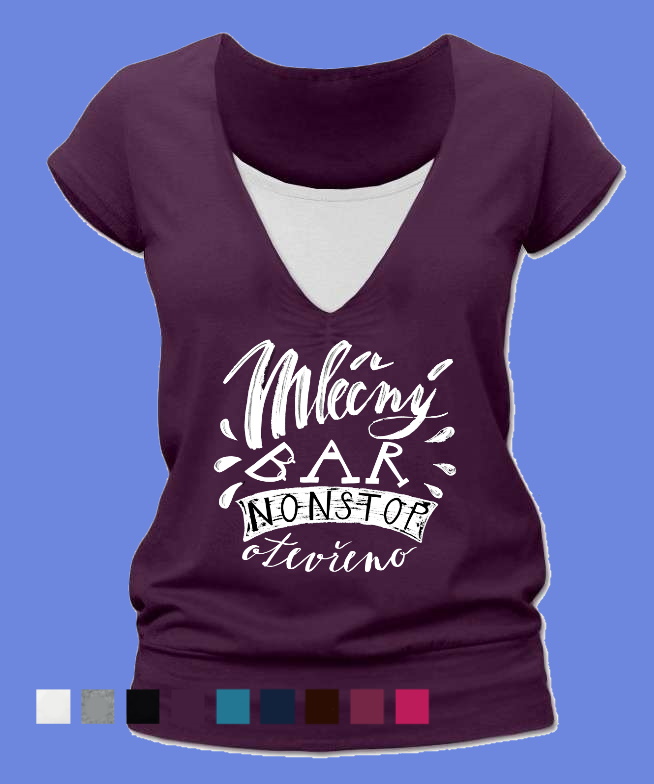 Kojicí tričko Mléčný bar
