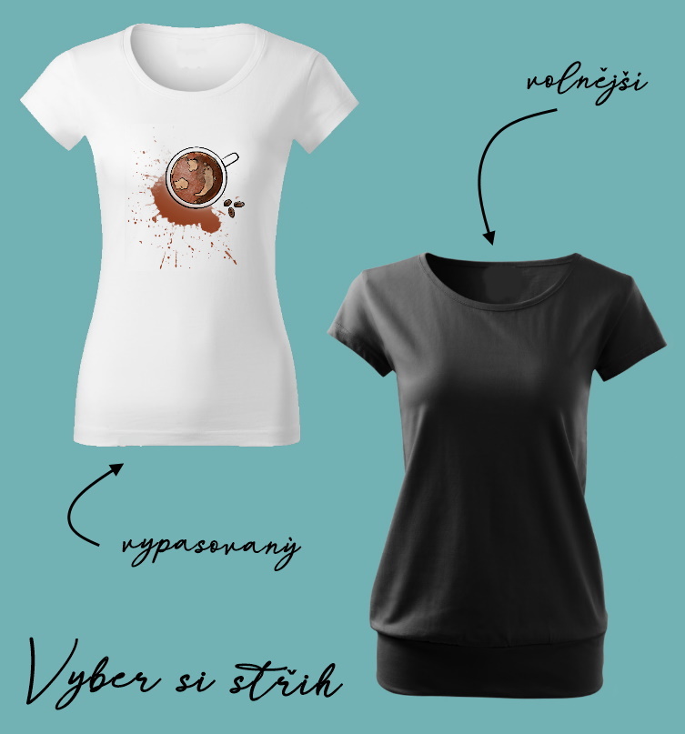 Dámské tričko Kafe