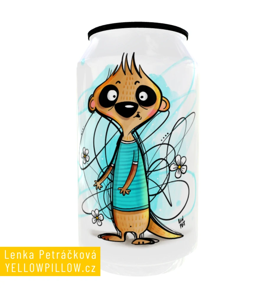 Termoplechovka Surikaty na modré