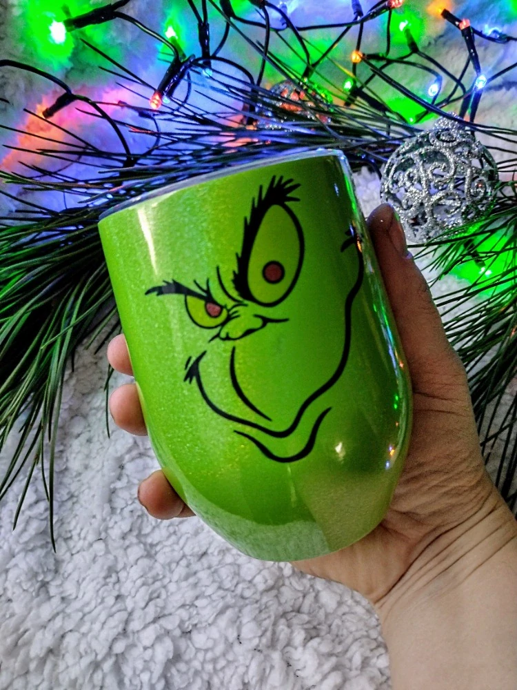 Termohrnek duhově zelený Grinch