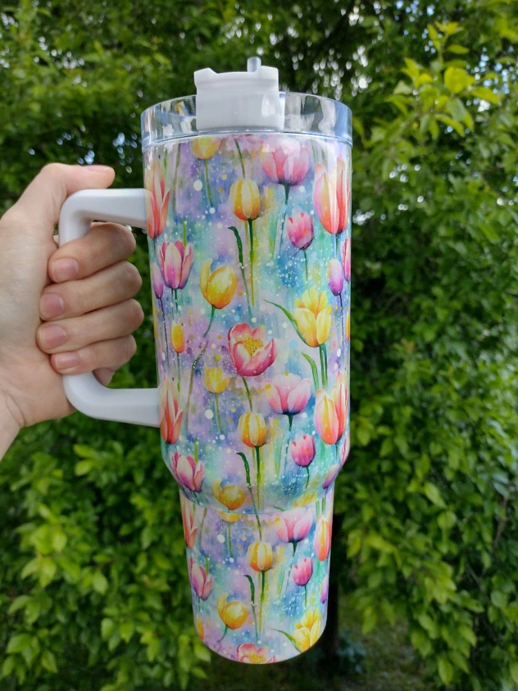 MAXI Termohrnek Tulipány