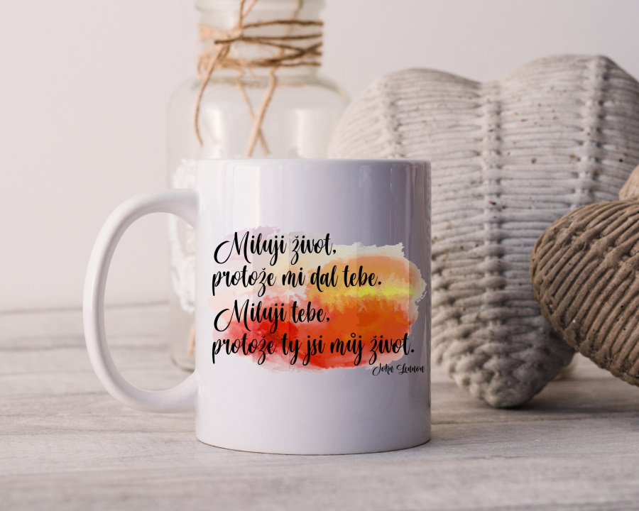 Hrnek Hrdě nosím "Nový život" oboustranný