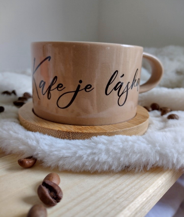 Makronka "Kafe je láska"