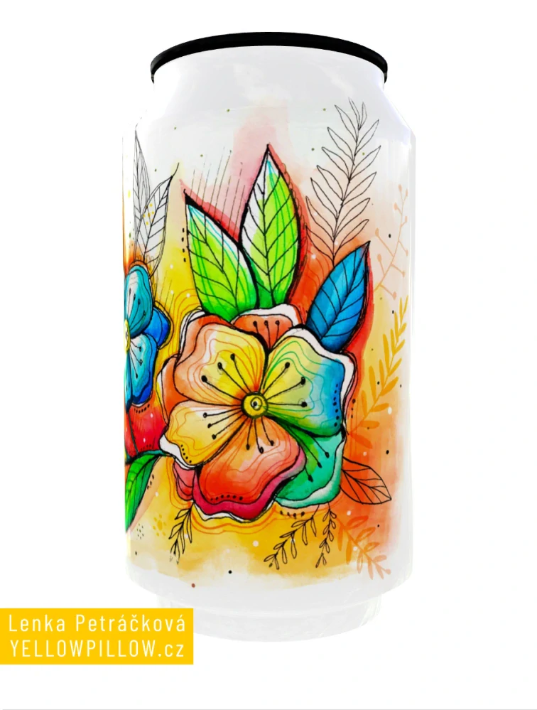 Termoplechovka Barevné květy