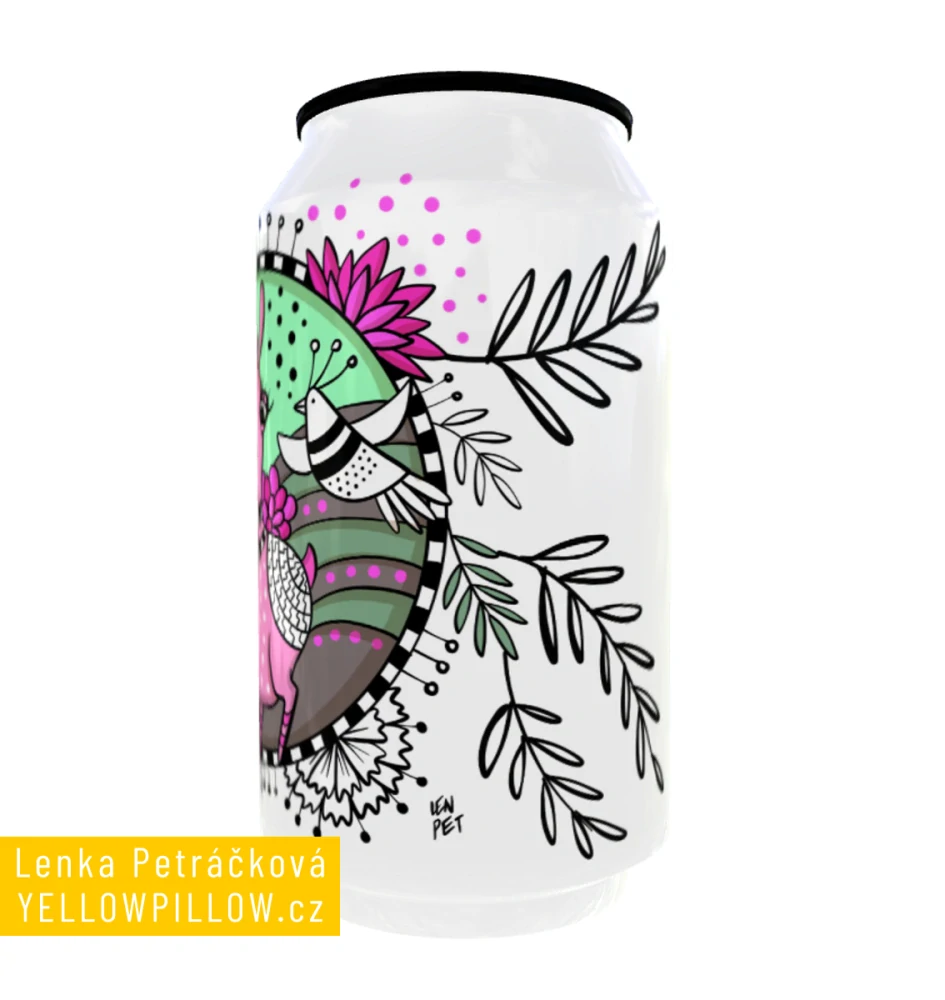 Termoplechovka Lama v kolečku