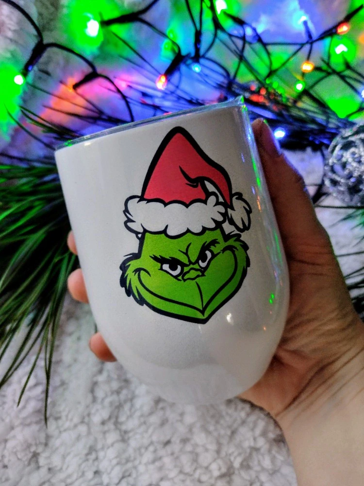 Termohrnek duhově bílý Grinch