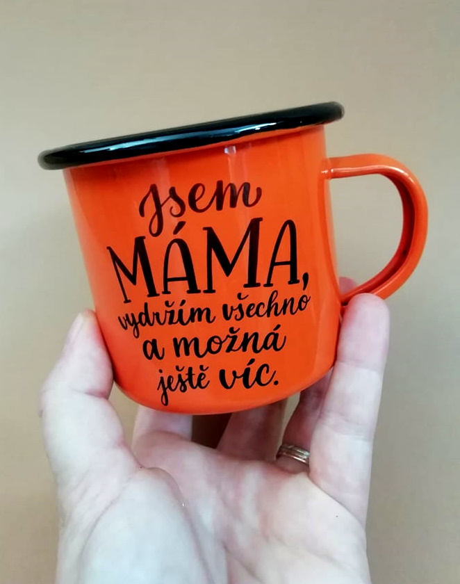 Plecháček oranžový Jsem máma