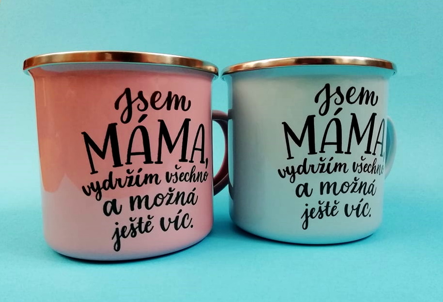 Plecháček světle růžový Jsem máma