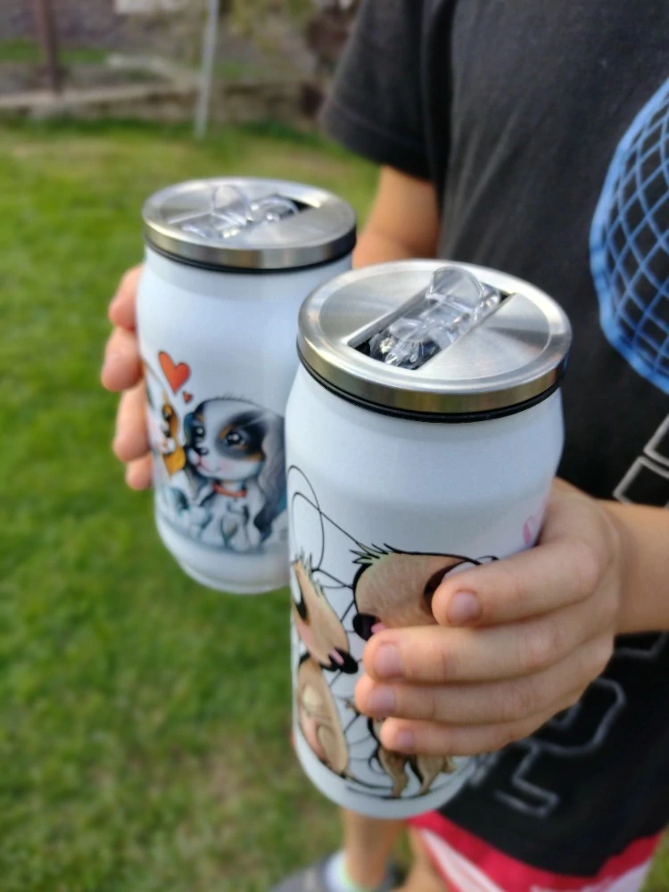 Termoplechovka Kočka s hrnečky