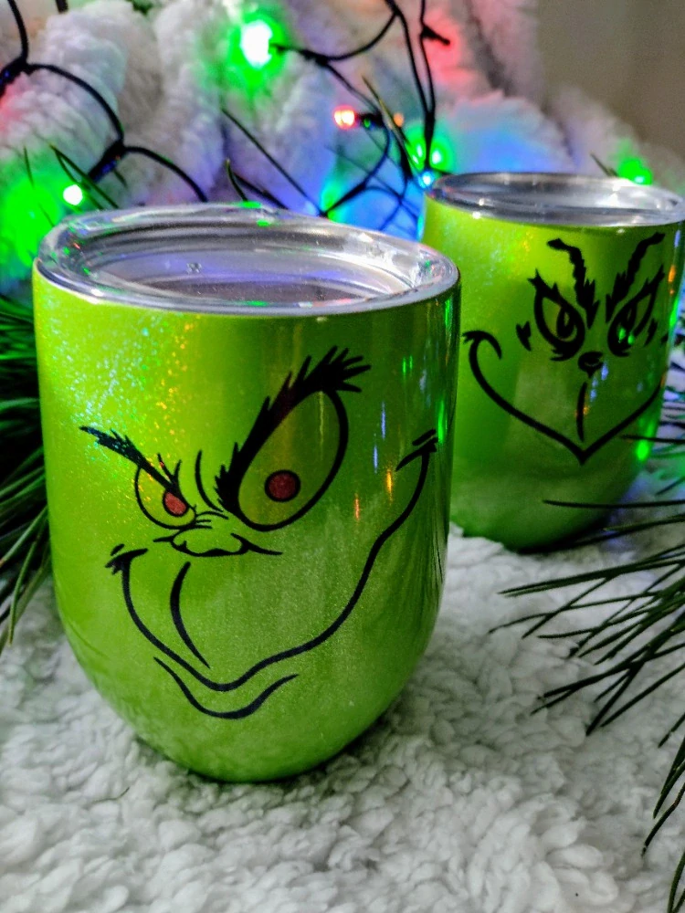 Termohrnek duhově zelený Grinch