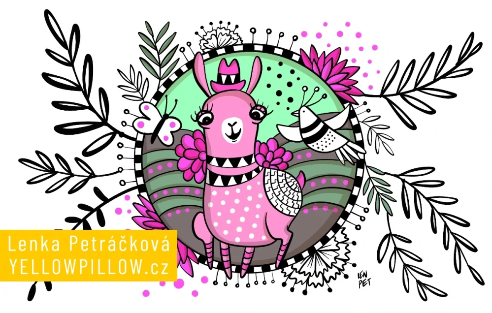 Termoplechovka Lama v kolečku