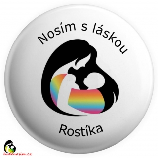 Placka „Na přání“ různé barvy/vlastní jméno