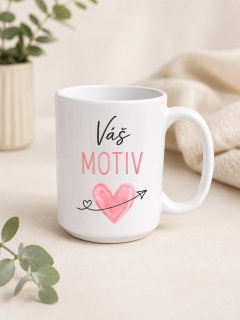 Keramický hrnek klasik bílý 400ml