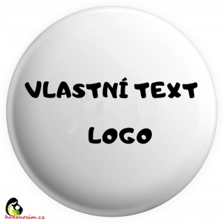Placka vlastní text/logo